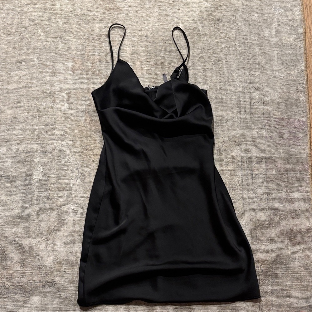 Urban Outfitters Black Satin Dress